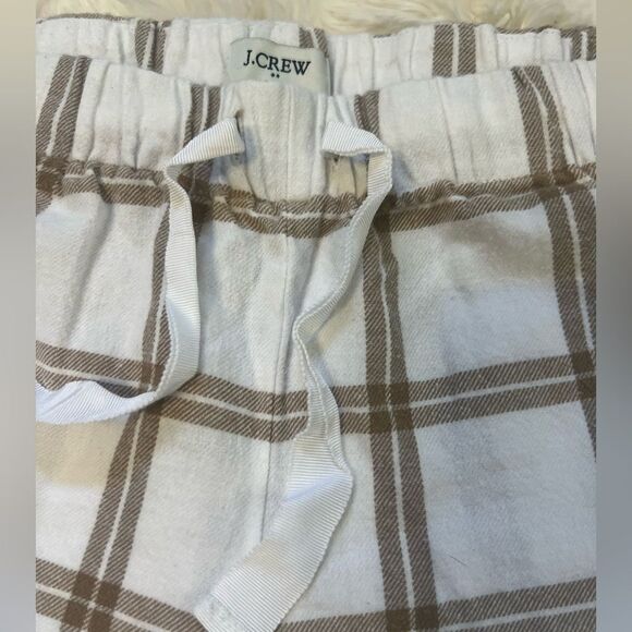 J. Crew Beige and White Striped PJ Pants Sz small - Picture 3 of 7